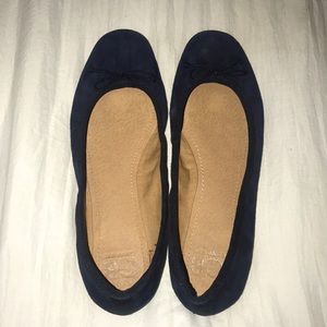 FAUX SUEDE FLATS WITH BOWS